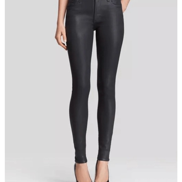Citizens of Humanity ROCKET HIGH RISE SKINNY IN METERORITE LEATHERETTE - Picture 2 of 12